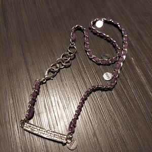 Premiere purple love, hope etc necklace